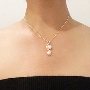 14k Gold Filled Pearl Dainty Pearl necklace Pearl